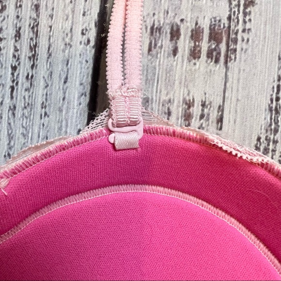 PINK Victoria’s Secret Light Pink Lace Multi-Way Demi Bra. Size 32C. - Picture 7 of 8